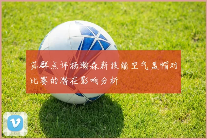 苏群点评杨瀚森新技能空气盖帽对比赛的潜在影响分析